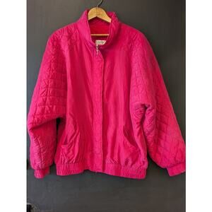 1980s Pink Lavon Silk Jacket